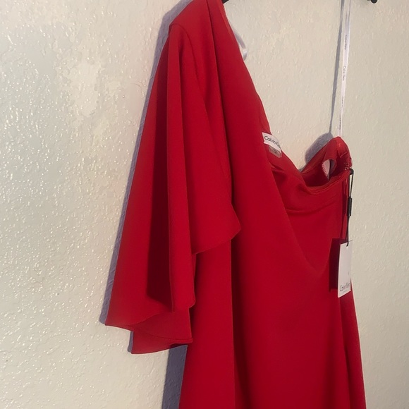 Calvin Klein red dress size 12 - Picture 5 of 6